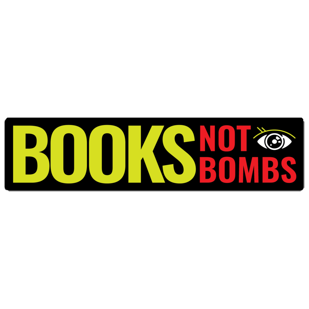 BOOKS Not Bombs Bumper Sticker